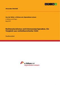 Baixar Rechtsnaturalismus und Interessenjurisprudenz. Ein Vergleich aus rechtstheoretischer Sicht (Aus der Reihe: e-fellows.net stipendiaten-wissen) pdf, epub, ebook