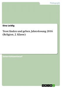 Baixar Trost finden und geben. Jahreslosung 2016 (Religion, 2. Klasse) pdf, epub, ebook