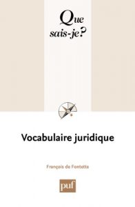 Baixar Vocabulaire juridique: « Que sais-je ? » n° 2457 pdf, epub, ebook