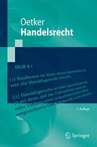 Baixar Handelsrecht: (Springer-Lehrbuch) pdf, epub, ebook